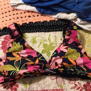 Flower bikini top